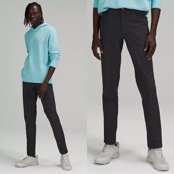 Lululemon ABC Slim-Fit 5 Pocket Pant 28"L in obsidian - Picture 1 of 14